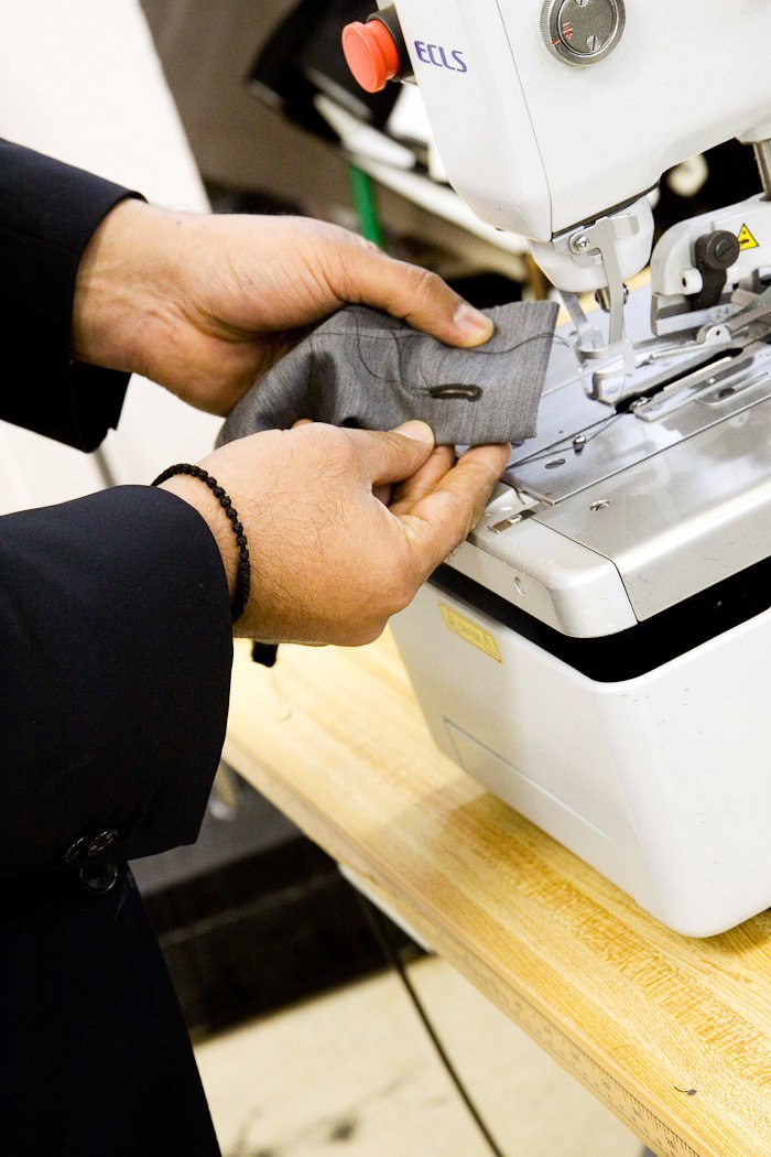 Working at the machine